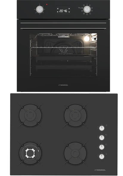 Termikel Ankastre Set (BO O6555C DB + BH P7194C B) ürün görseli 1