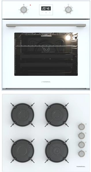 Termikel Ankastre Set (BO O64D5C W + BH P6144C W ) ürün görseli 1
