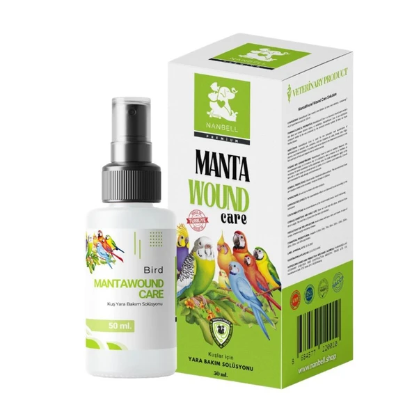 Nanbell Manta Wound Kuş Yara Bakım Solüsyonu 50Ml ürün görseli 1