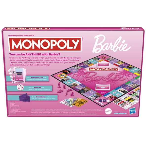 Hasbro Monopoly Barbie G0038 - Resim 6