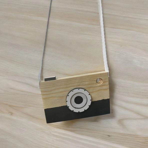 Ahşap Oyuncak Hediyelik Fotoğraf Makinesi Waldorf Oyuncak ürün görseli 1