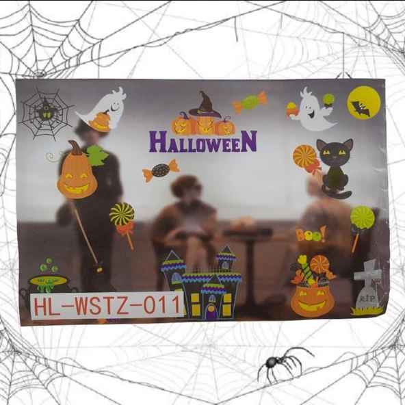 Cadılar Bayramı Cam Sticker ürün görseli 1