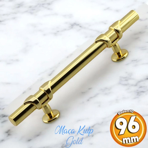 Maça Gold Metal Kulp 96 mm-9.6 cm Mobilya Çekmece Mutfak Dolabı Dolap Kulpları Kulbu Kulpu Altın ürün görseli 1