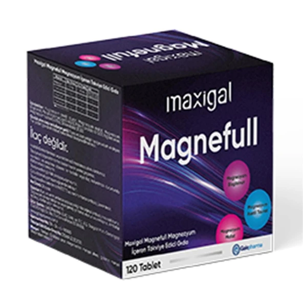 Maxigal Magnefull Magnezyum 120 Tablet ürün görseli 1