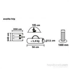 Evolite Trip Mono Dome 2 Kişilik Çadır E-9208 - Resim 4
