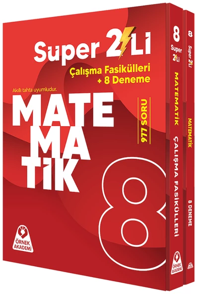 Örnek Akademi 8. Sınıf Matematik Süper İkili Çalışma Fasikülleri Seti Örnek Akademi Yayınları ürün görseli 1