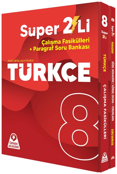 Örnek Akademi 8. Sınıf Türkçe Süper İkili Çalışma Fasikülleri Seti Örnek Akademi Yayınları ürün görseli 1