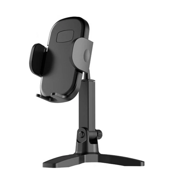 Telefon Standı Masaüstü 360 Derece Dönebilen Başlıklı Ayaklı Telefon Tripodu ürün görseli 1