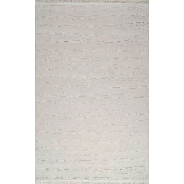 ARTEMİS HALI ZEUS 09992B BEYAZ MODERN SADE DESEN HALI 160 X 230 ürün görseli 1