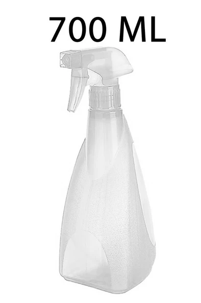 Plastik 700 Ml Püskürtücü Berber Çiçek Sulama Spreyi Fısfısı Beyaz ürün görseli 1