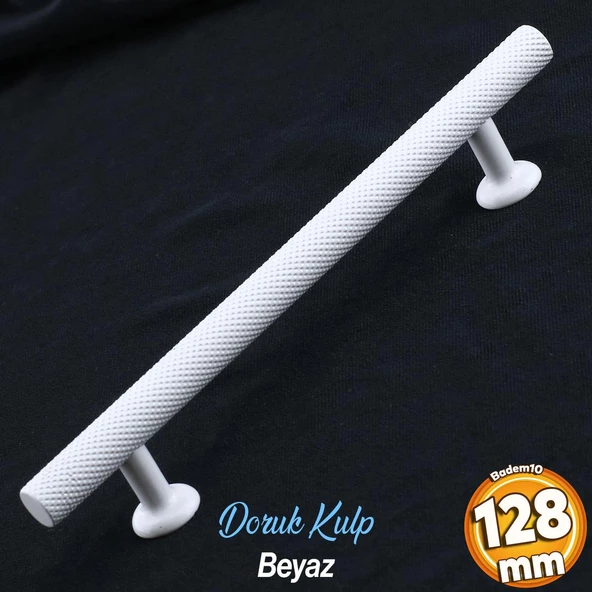 Doruk Beyaz Metal Kulp 128 mm - 12.8 cm Mobilya Çekmece Mutfak Dolabı Dolap Kulpları Kulbu Kulpu ürün görseli 1