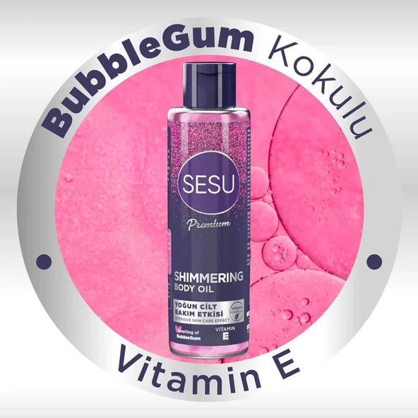 Sesu Simli Vücut Bakım Yağı 150 Ml - Resim 2