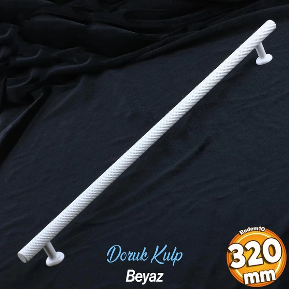 Doruk Beyaz Metal Kulp 320 mm - 32 cm Mobilya Çekmece Mutfak Dolabı Dolap Kulpları Kulbu Kulpu Beyaz ürün görseli 1