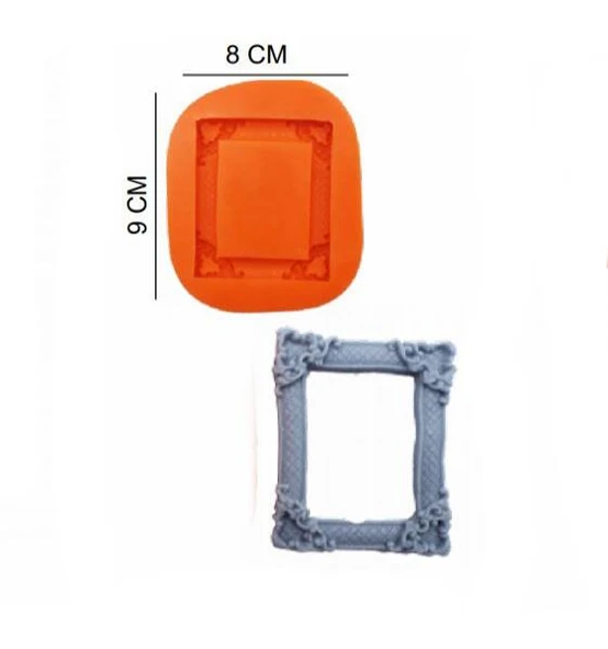 ŞEKER HAMUR KALIBI SİLİKON ÇERÇEVE 8*9 CM ürün görseli 1
