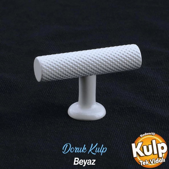 Doruk Beyaz Metal Kulp Düğme Çekmece Mutfak Mobilya Dolabı Dolap Kapak Kulpu Kulbu Kulpları Beyaz ürün görseli 1