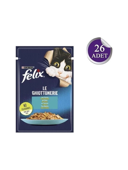 Felix Ton Balıklı Yetişkin Kedi Konservesi 85 Gr*26 Adet ürün görseli 1