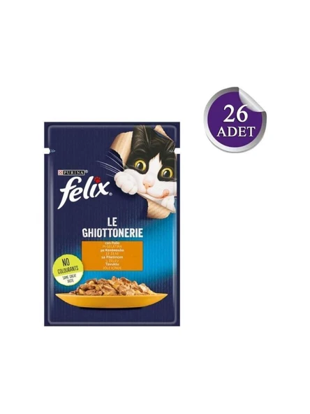Felix Tavuklu Yetişkin Kedi Konservesi 85gr*26 Adet ürün görseli 1