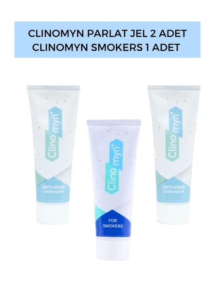 Smokers 75 ml + Temizle Parlat Diş Beyazlatan ve Parlatan Fresh Jel Diş Macunu 75 ml x2 ürün görseli 1
