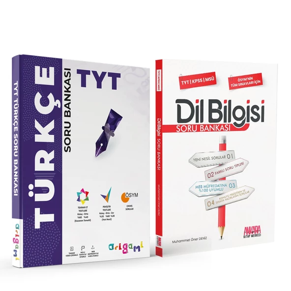 Tammat TYT Türkçe Origami ve AKM Dil Bilgisi Soru Bankası Seti 2 Kitap ürün görseli 1