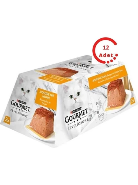 Gourmet Revelations Tavuklu Kedi Konservesi 2x57gr*12 Adet ürün görseli 1