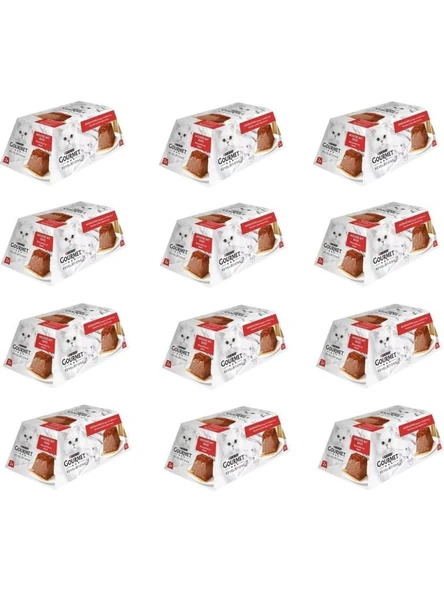Gourmet Revelations Sığır Etli Kedi Yaş Maması 2 x 57 Gr* 12 Adet ürün görseli 1