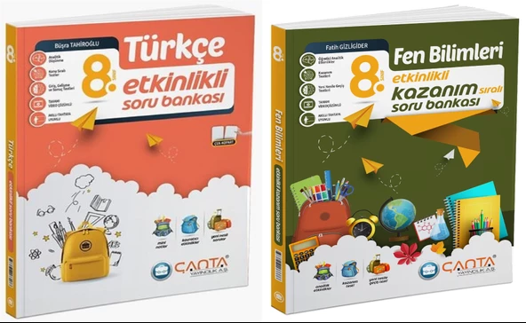 Çanta 2025 8. Sınıf Lgs Türkçe + Fen Bilimleri Etkinlikli Kazanım Soru Seti 2 Kitap ürün görseli 1