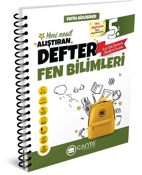Çanta 2025 5. Sınıf Fen Bilimleri Alıştıran Defter ürün görseli 1
