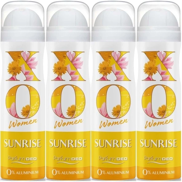 XO Deodorant 150ML Women-Kadın Sunrise (4 Lü Set) ürün görseli 1