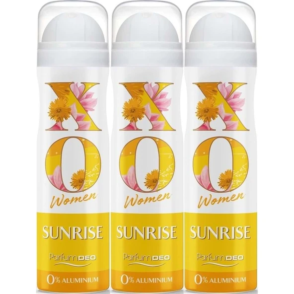 XO Deodorant 150ML Women-Kadın Sunrise (3 Lü Set) ürün görseli 1