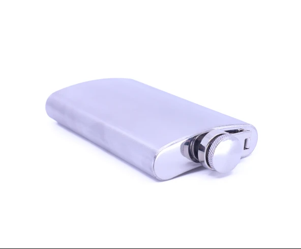 Mat Krom Cep Matarası-Hip Flask 6 OZ - Resim 4