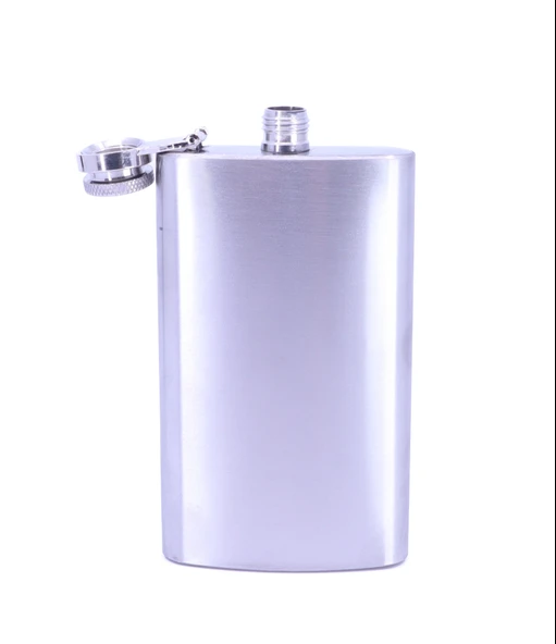 Mat Krom Cep Matarası-Hip Flask 6 OZ - Resim 3