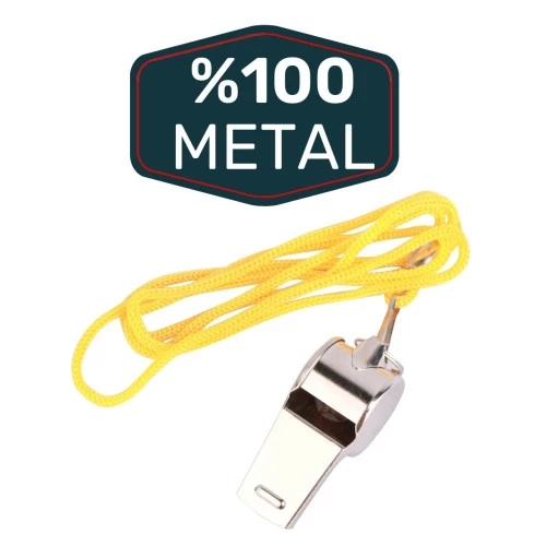 Periboia METAL İPLİ İKAZ DÜDÜĞÜ 24 ADET ürün görseli 1
