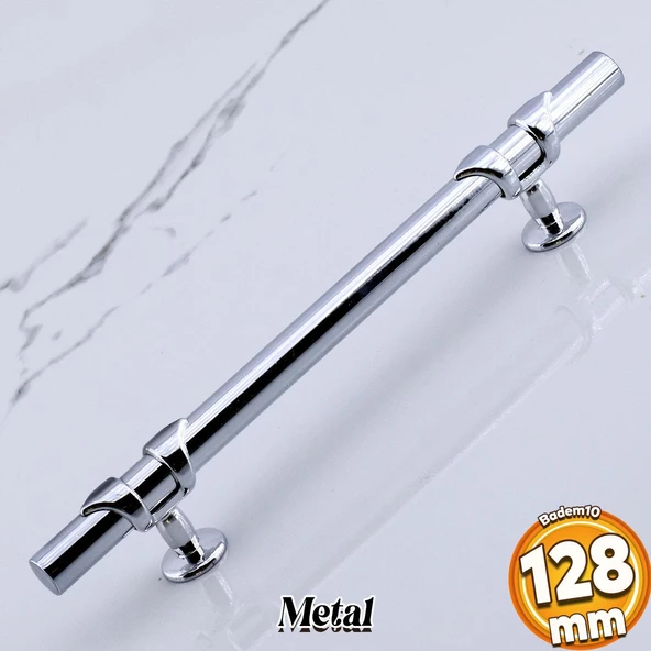 Maça Metal Kulp 128 mm -12.8 cm Krom Renk Mobilya Çekmece Mutfak Dolabı Dolap Kulpları Kulbu Kulpu ürün görseli 1