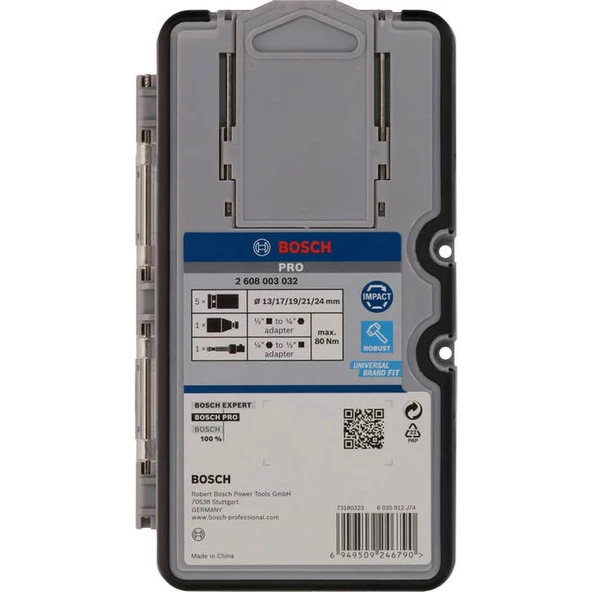 Bosch PRO Impact Lokma Ucu Seti 1/2" 7li - Resim 3