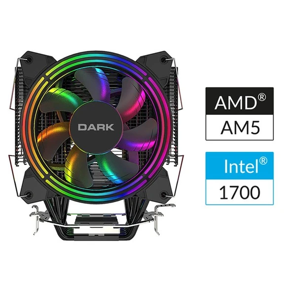 Dark 120mm RGB Kule Tipi Soğutucu (DKCCX128) ürün görseli 1