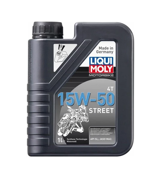 LIQUI MOLY 15W-50 4t Street 1 L Motosiklet Motor Yağı (2555) ürün görseli 1