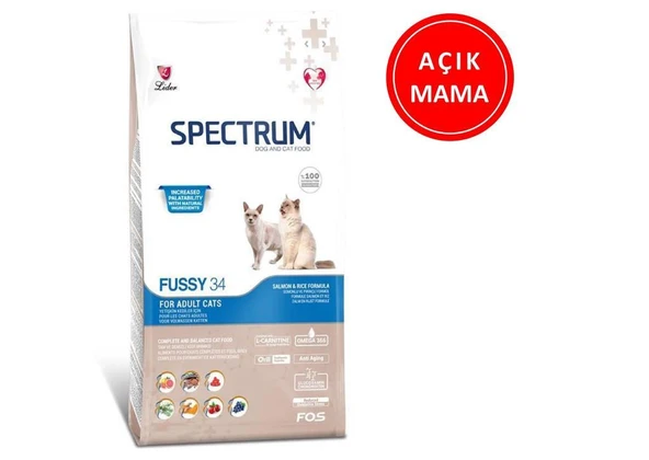 Spectrum Fussy 34 İştah Açıcı Balıklı Kedi Maması 1 Kg AÇIK ürün görseli 1