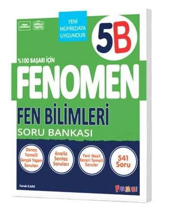 Fenomen 5. Sınıf Fen Bilimleri (B) Soru Bankası ürün görseli 1