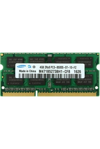 Samsung   M471b5273bh1-cf8 4gb 2rx8 Pc3-8500s-07-10-f2 1066mhz Ddr3 Notebook Ram ürün görseli 1