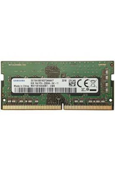 Samsung   8 Gb Ddr4 3200 Mhz Sodımm Cl22 Kutusuz (m471a1k43db1-cwe) ürün görseli 1