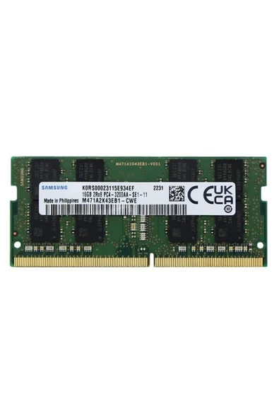 Samsung   16GB 3200MHz DDR4 SODIMM CL22 1.2V (M471A2K43EB1-CWE) ürün görseli 1