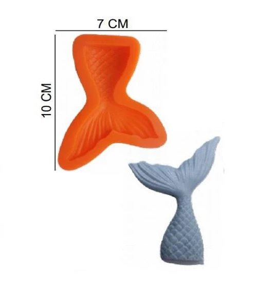 ŞEKER HAMUR KALIBI SİLİKON BALIK KUYRUĞU 7*10 CM ürün görseli 1