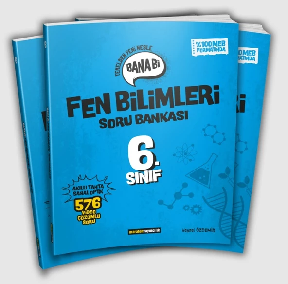 Maraton Yayıncılık 6. Sınıf Bana Bi Fen Bilimleri Soru Bankası ürün görseli 1