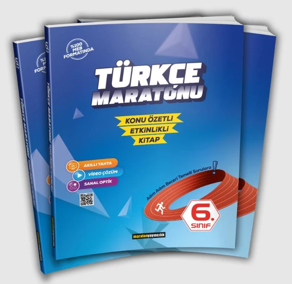 Maraton Yayıncılık 6.Sınıf Türkçe Maratonu Konu Özetli Ekinlikli Kitap ürün görseli 1