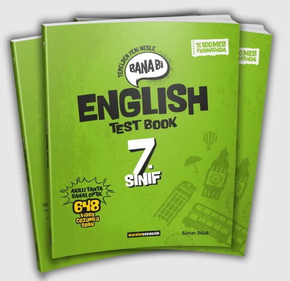 Maraton Yayıncılık 7.Sınıf Bana Bi Englısh Test Book ürün görseli 1
