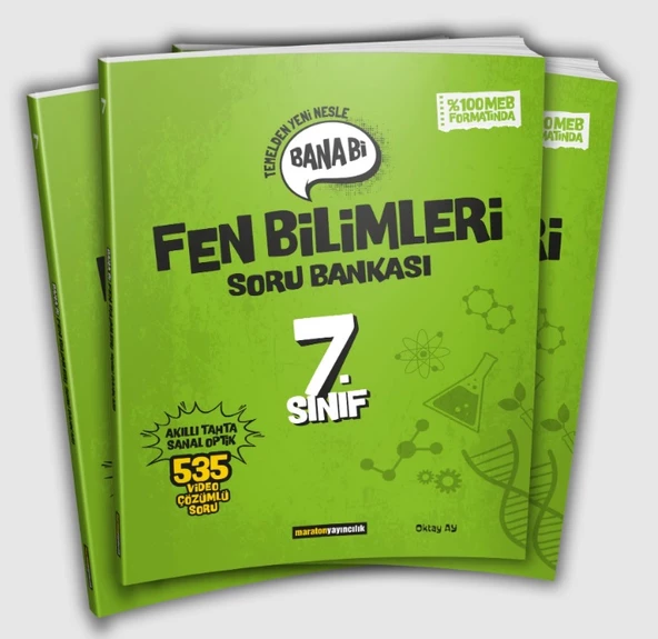 Maraton Yayıncılık 7.Sınıf Bana Bi Fen Bilimleri Soru Bankası ürün görseli 1