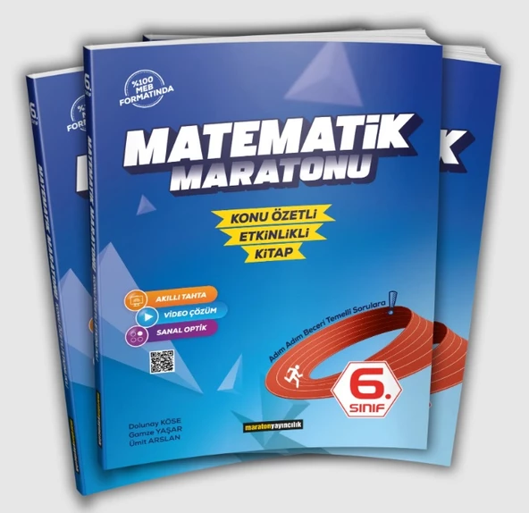Maraton Yayıncılık 6.Sınıf Matematik Maratonu Konu Özetli Ekinlikli Kitap ürün görseli 1