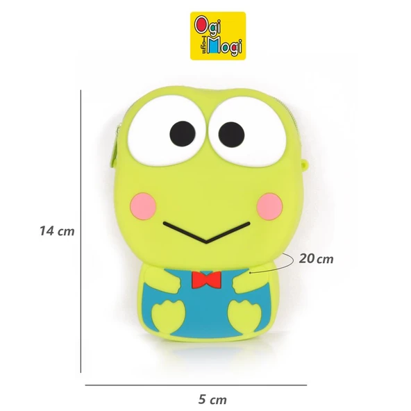 Ogi Mogi Toys Silikon Yeşil Kurbağa Omuz Çantası ürün görseli 1