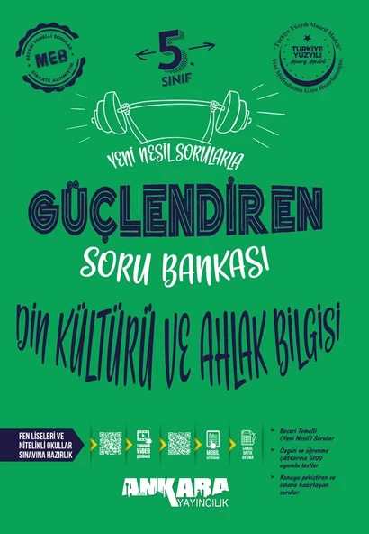 5.SINIF DİN KÜLTÜRÜ GÜÇLENDİREN SORU BANKASI  ANKARA YAYIN ürün görseli 1