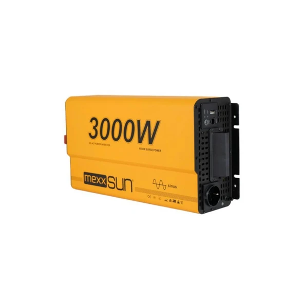 Mexxsun 24V VOLT-3000W Watt Tam Sınüs Inverter (220V Çevirici) ürün görseli 1